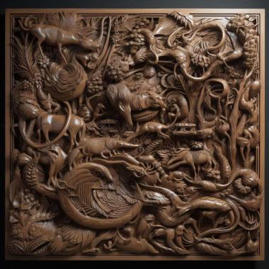 Patterns and decorations stl JAC Rein 4 3d model